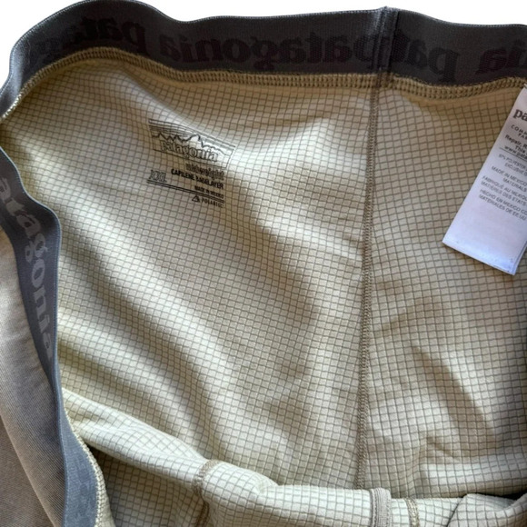 Patagonia Capilene Midweight Taupe Base Layer Mens Size XXL - Picture 10 of 13